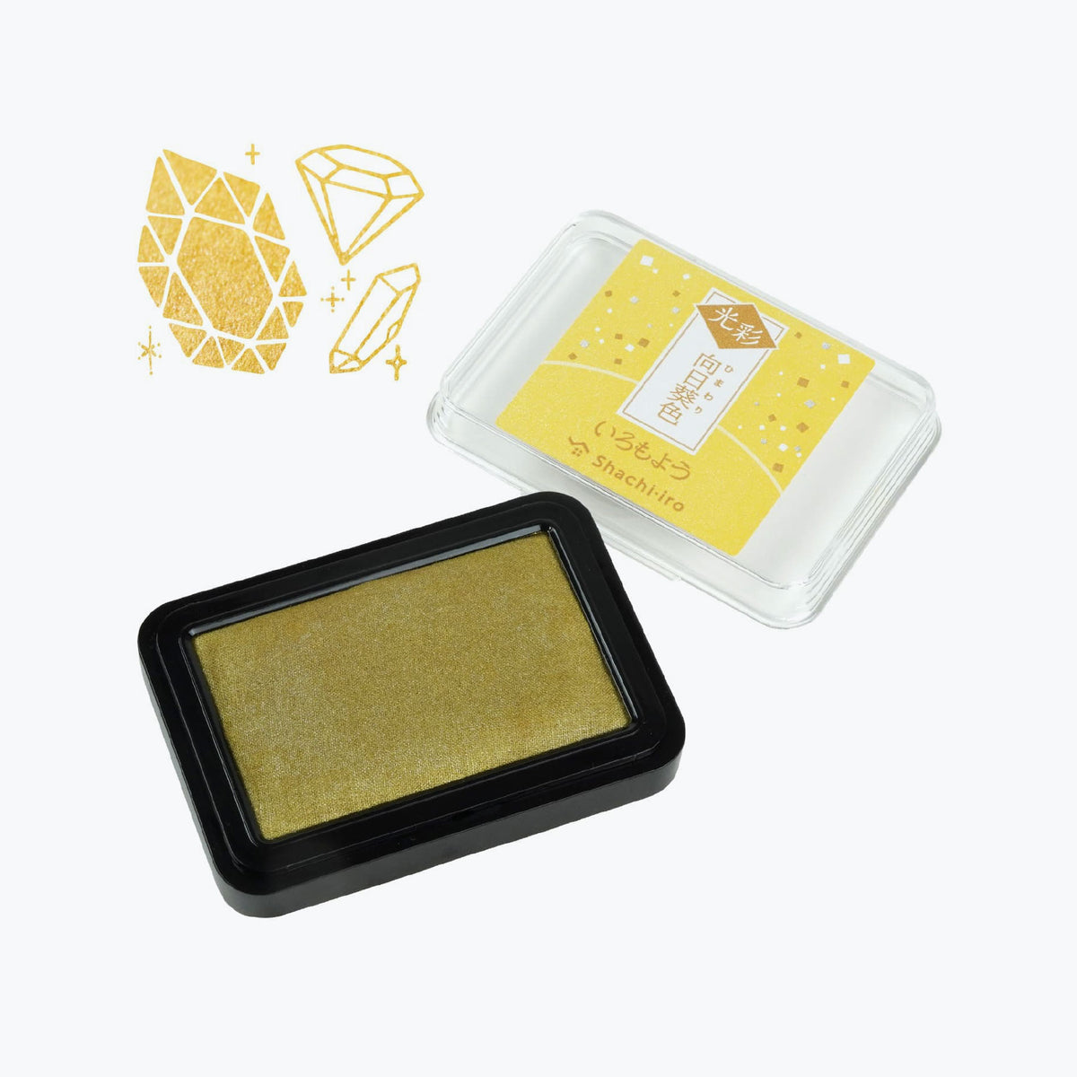Shachihata - Stamp Pad - Oil-Based Ink - Iromoyo Kosai - Sunflower