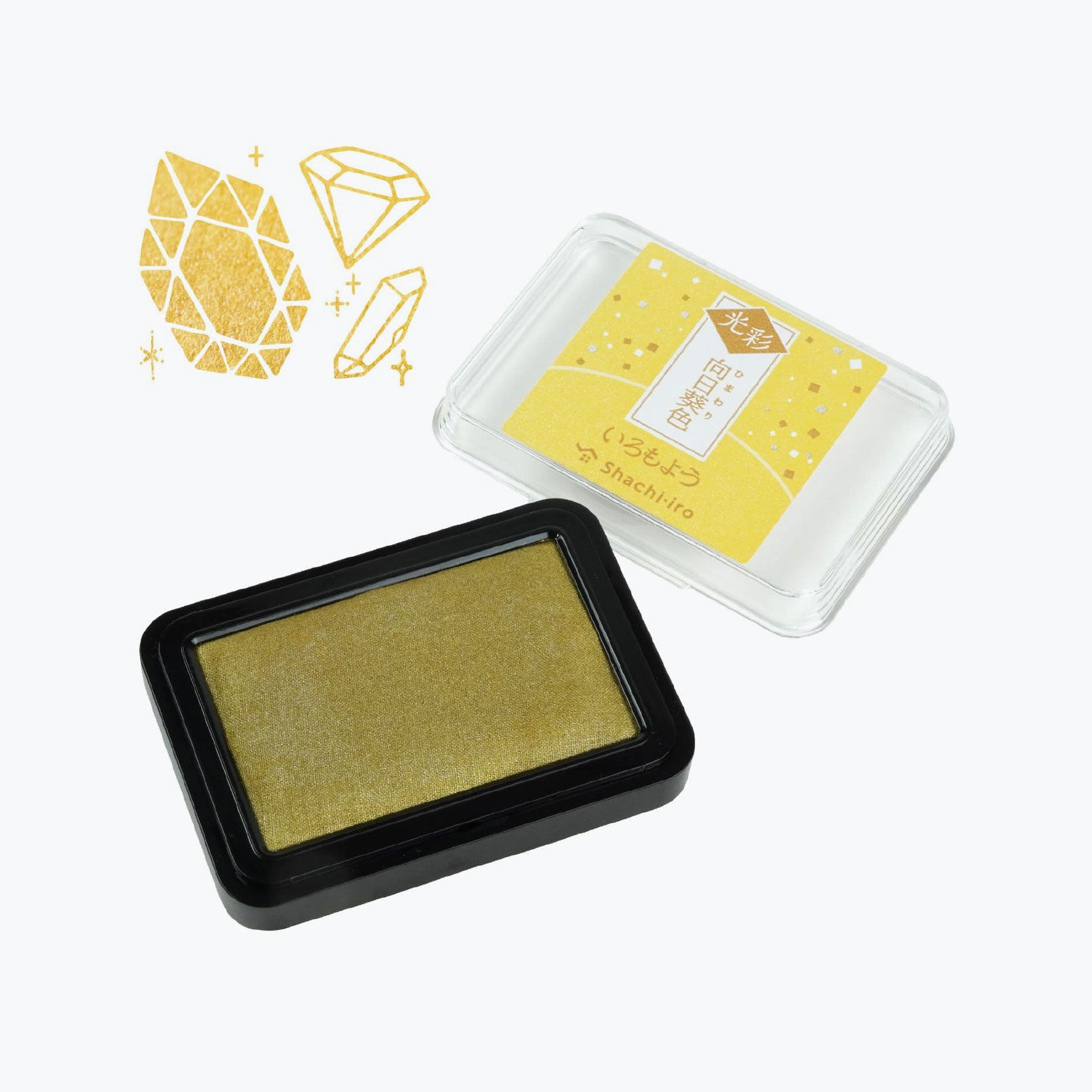 Shachihata - Stamp Pad - Oil-Based Ink - Iromoyo Kosai - Sunflower