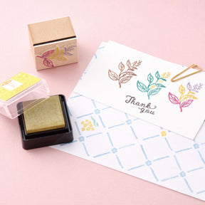 Shachihata - Stamp Pad - Iromoyo Kosai - Mini - Peach