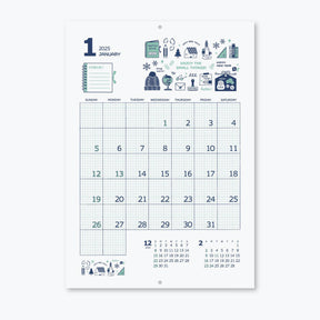 Shinnippon Calendar - 2025 Calendar - Eric - Wall-Hanging - A3