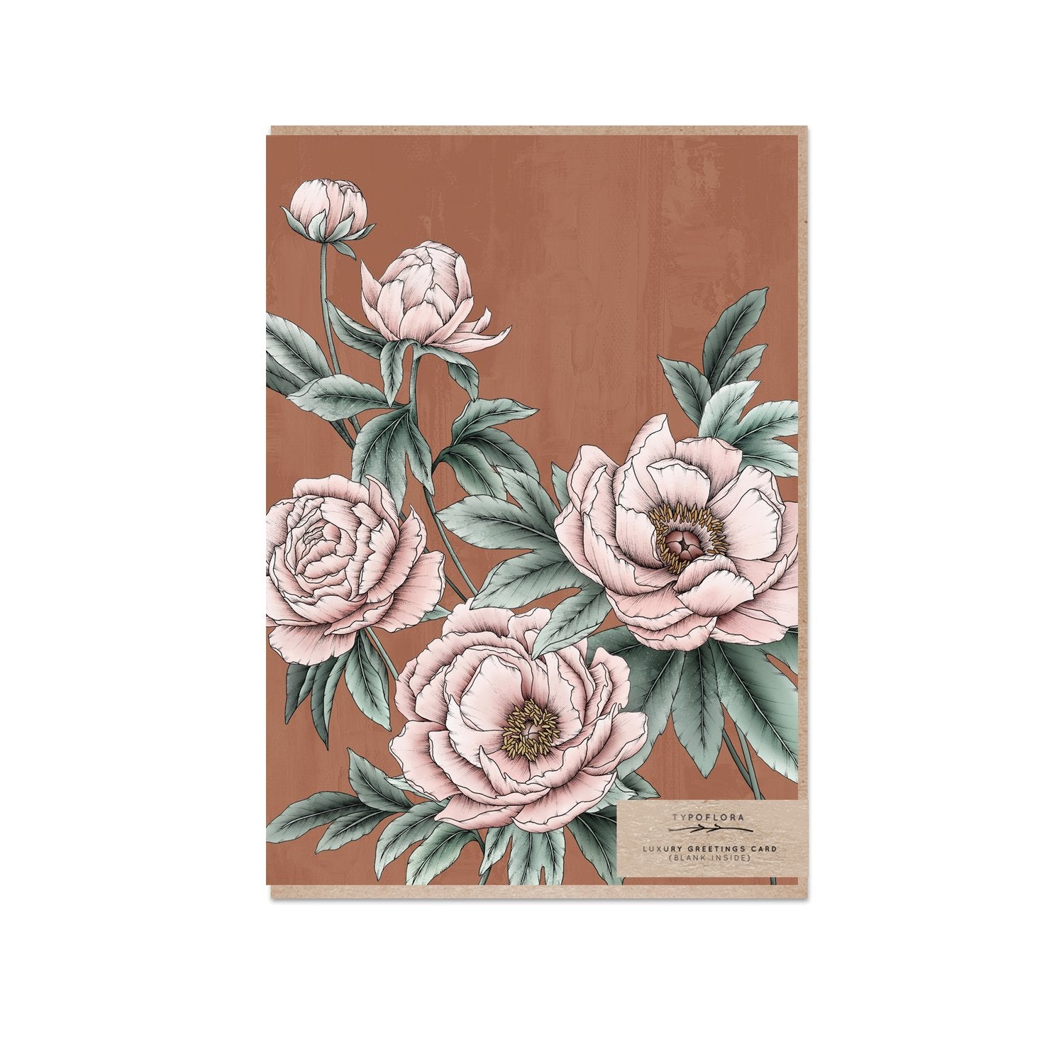 Typoflora - Card - Peony