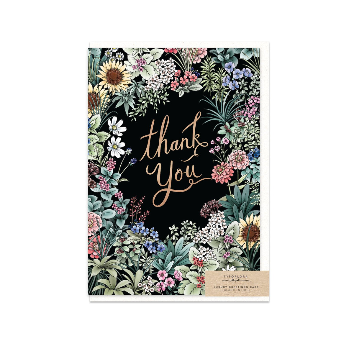 Typoflora - Card - Flower Field Thank You