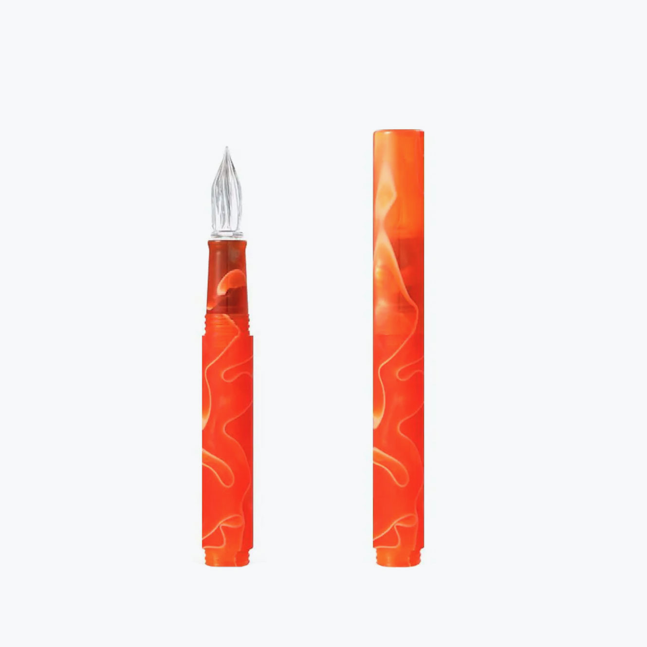 Teranishi - Calligraphy Pen - Glass Nib - Cosmo - Orange