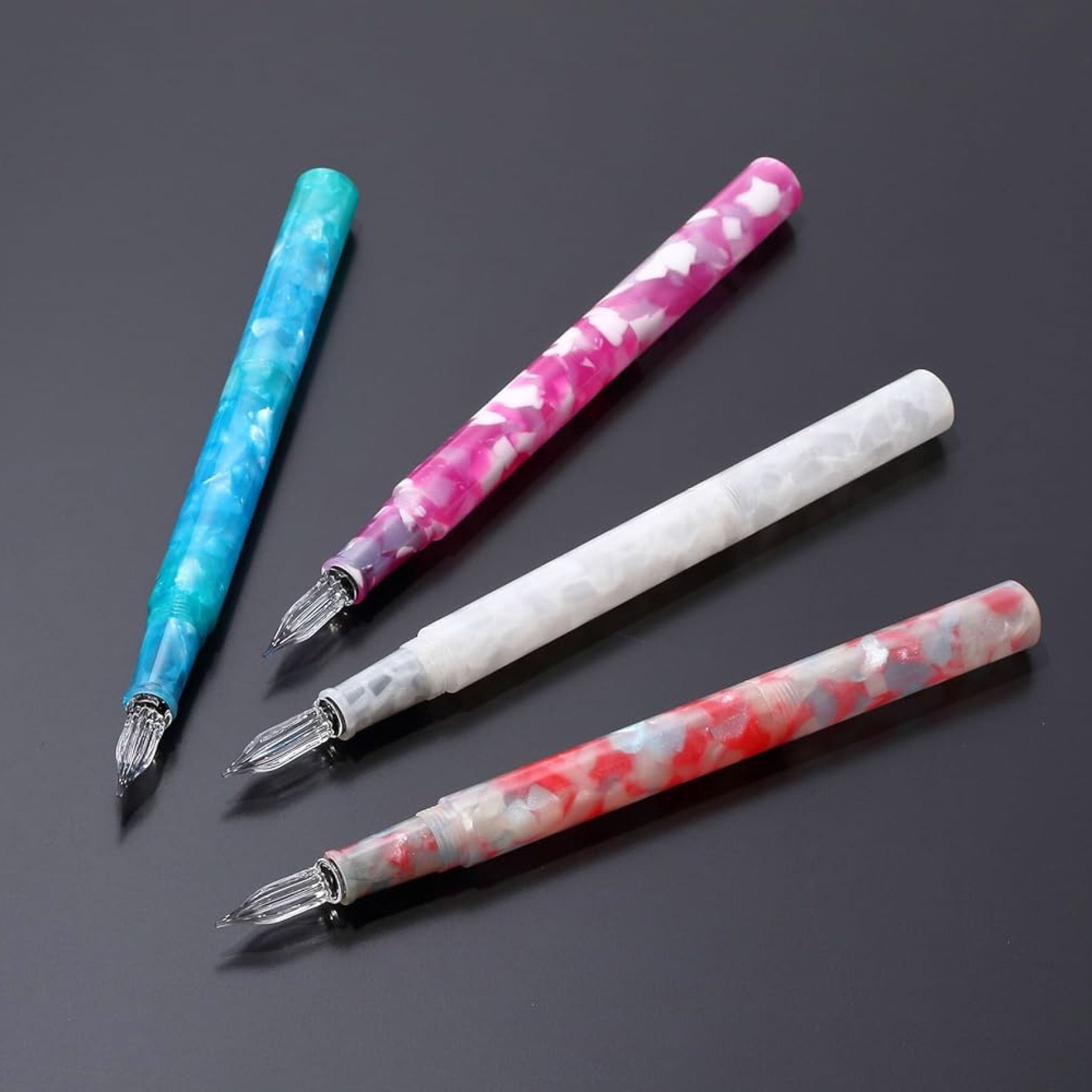 Teranishi - Calligraphy Pen - Glass Nib - Jelly - White