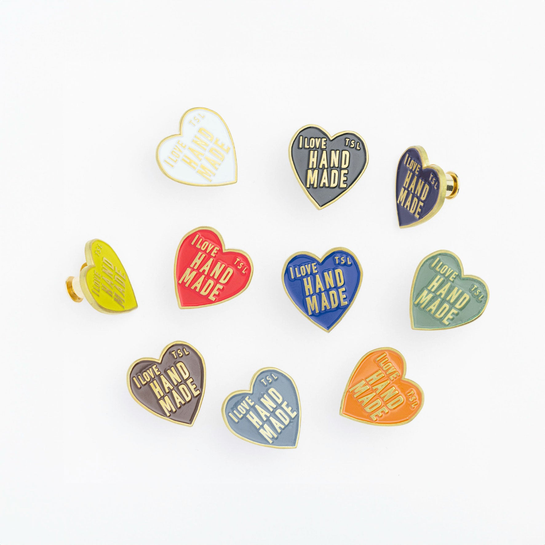 The Superior Labor - Pin - Heart Logo - Marine Blue