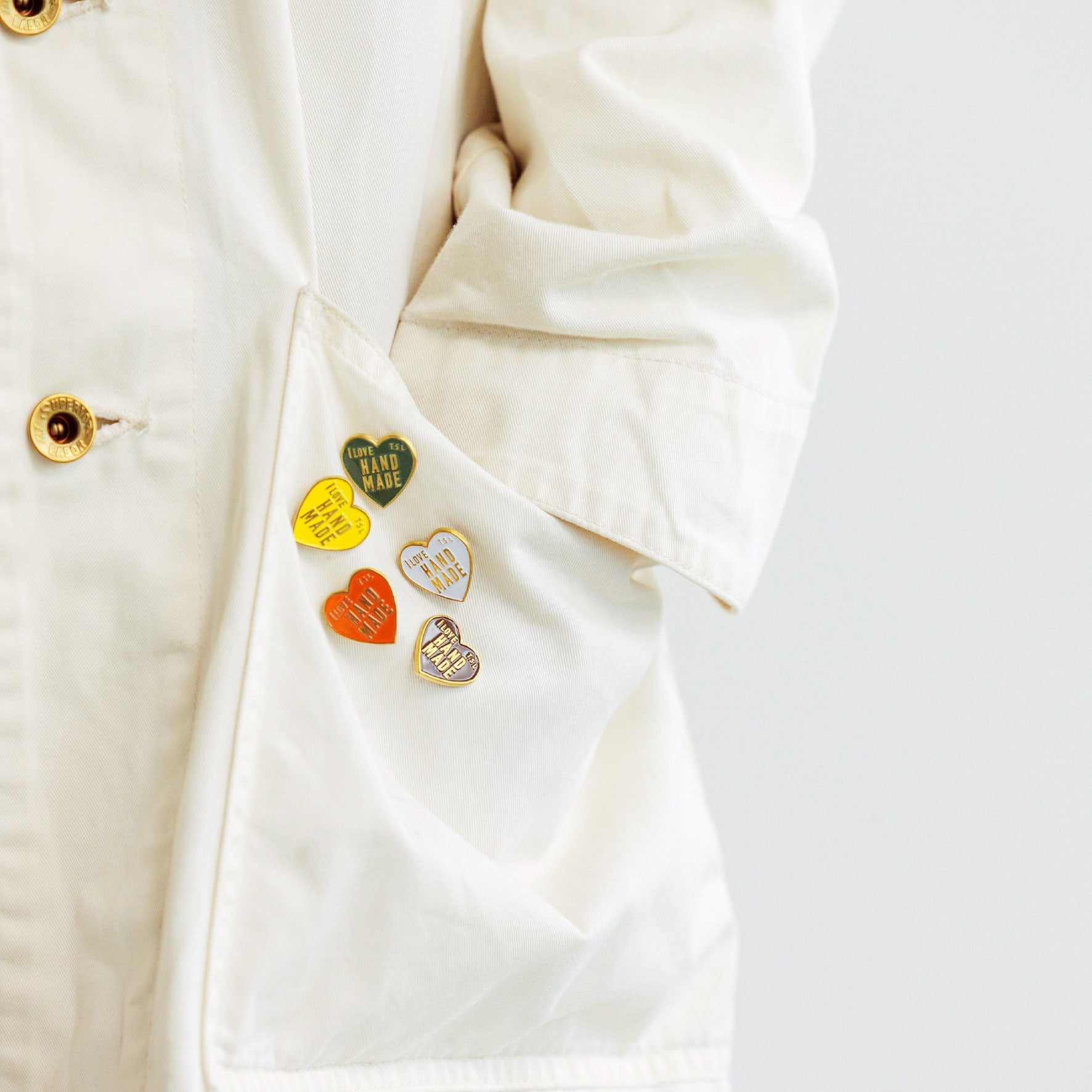 The Superior Labor - Pin - Heart Logo - Navy