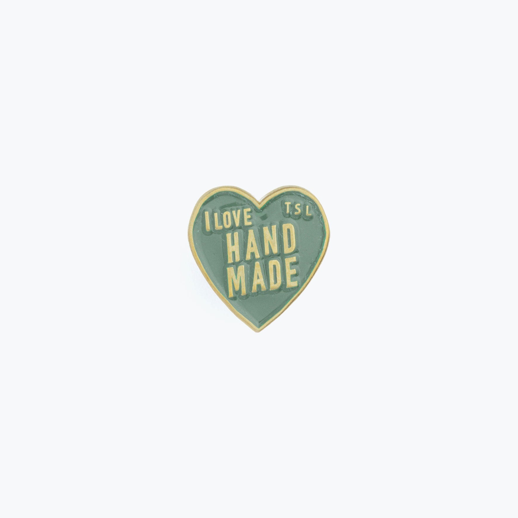 The Superior Labor - Pin - Heart Logo - Moss Green