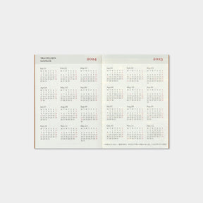 Traveler's Company - 2025 Diary - Insert - Passport - Monthly