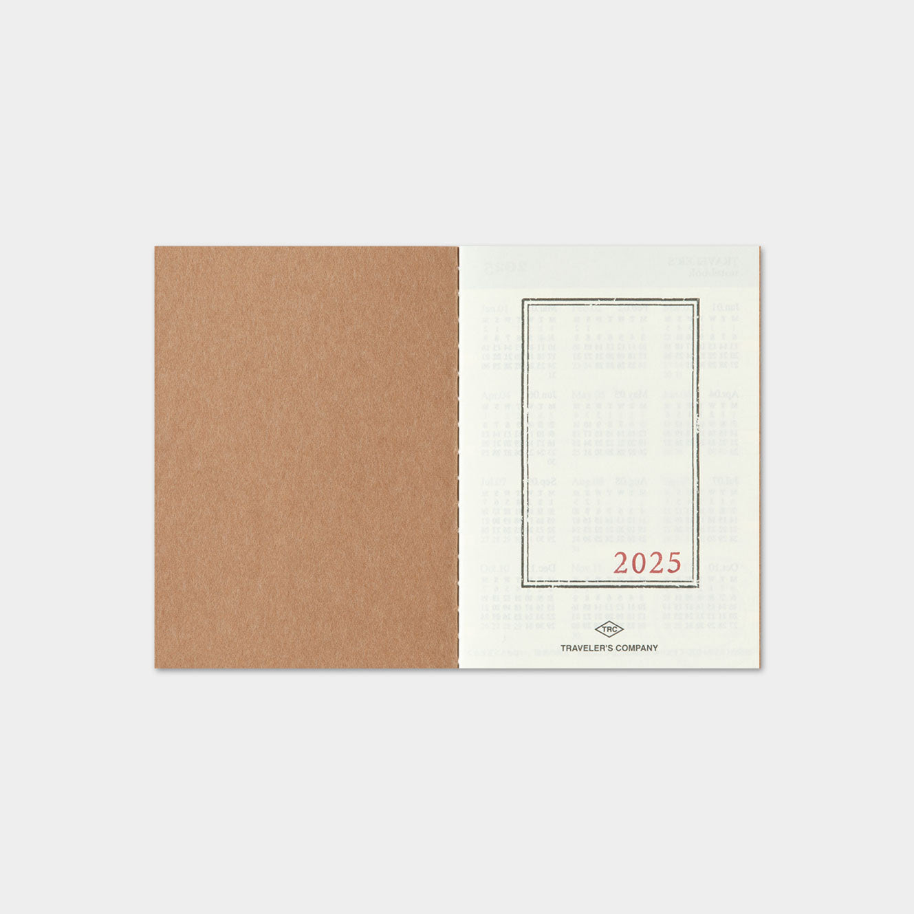 Traveler's Company - 2025 Diary - Insert - Passport - Monthly