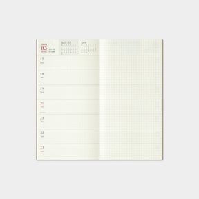 Traveler's Company - 2025 Diary - Insert - Regular - Weekly+Memo