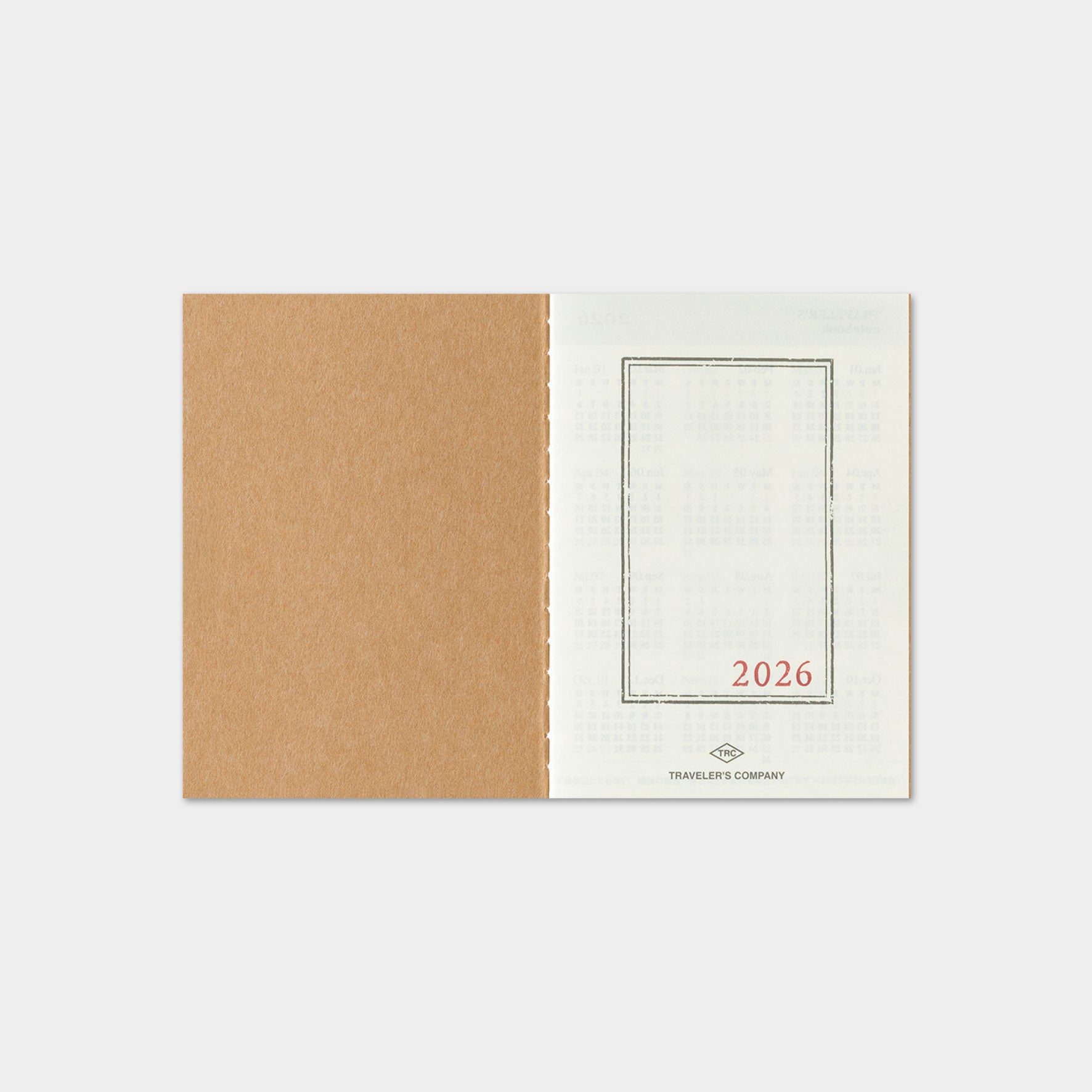 Traveler's Company - 2026 Diary - Insert - Passport - Monthly