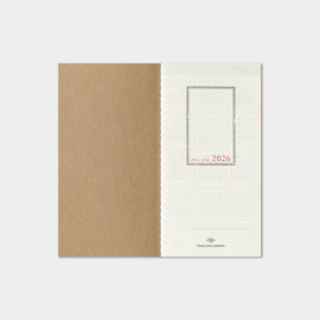 Traveler's Company - 2026 Diary - Insert - Regular - Weekly Vertical