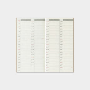 Traveler's Company - 2026 Diary - Insert - Regular - Weekly Vertical