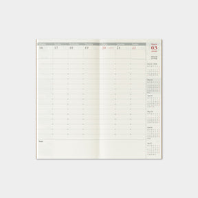 Traveler's Company - 2026 Diary - Insert - Regular - Weekly Vertical