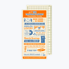 Traveler's Company - 2026 Diary - Insert - Regular - Backing Sheet
