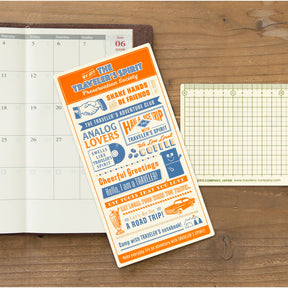 Traveler's Company - 2026 Diary - Insert - Regular - Backing Sheet