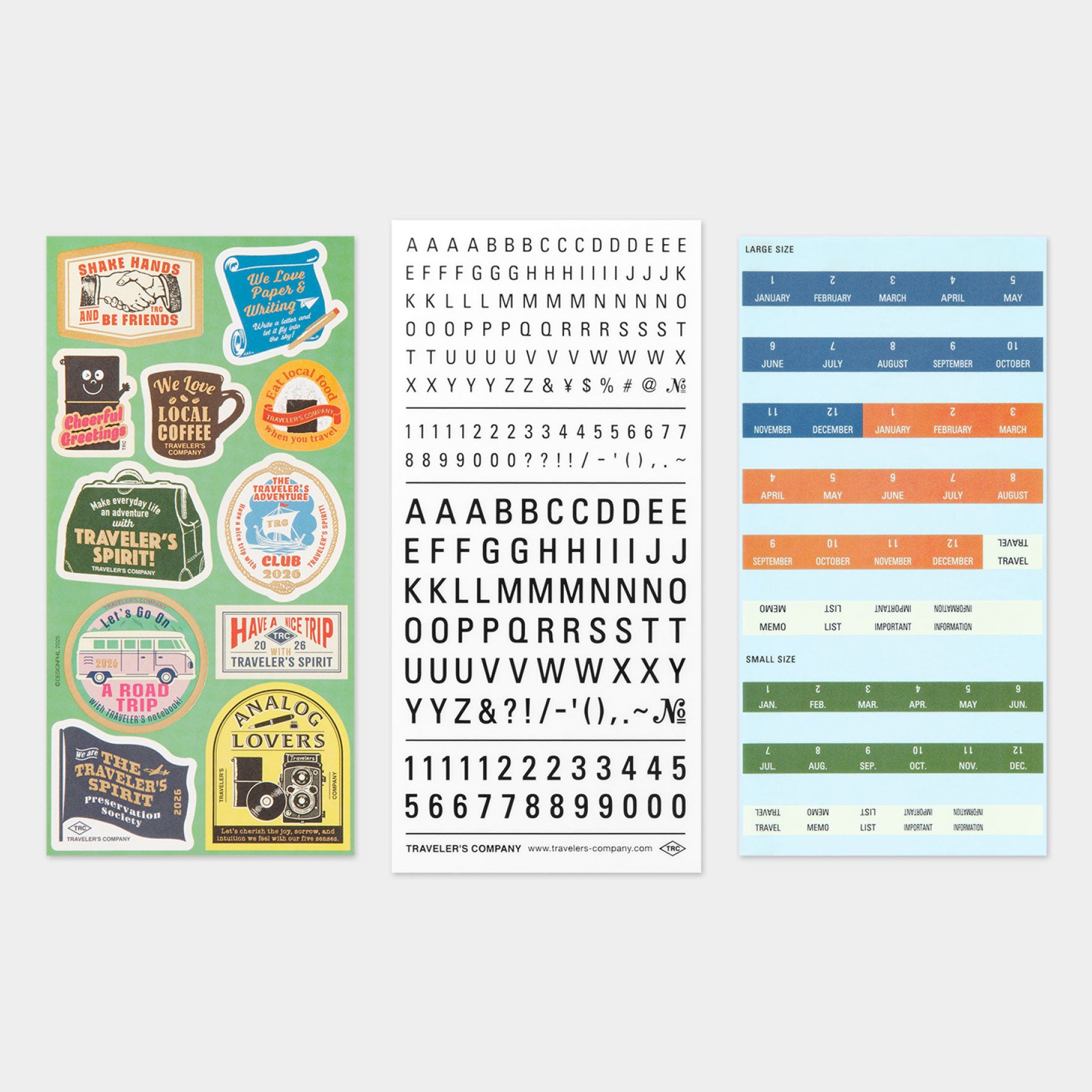 Traveler's Company - 2026 Diary - Insert - Sticker Set