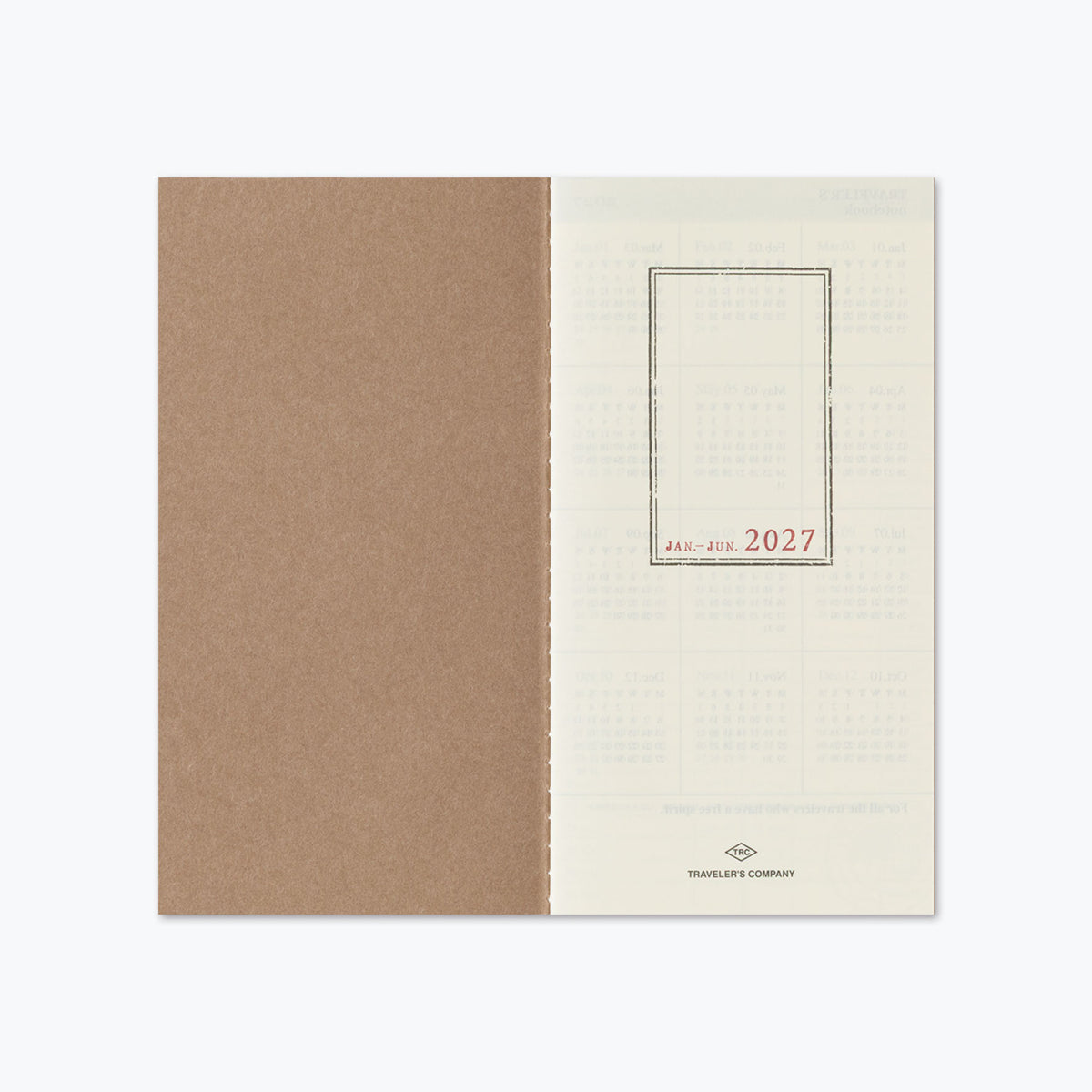 Traveler's Company - 2027 Diary - Insert - Regular - Weekly+Memo