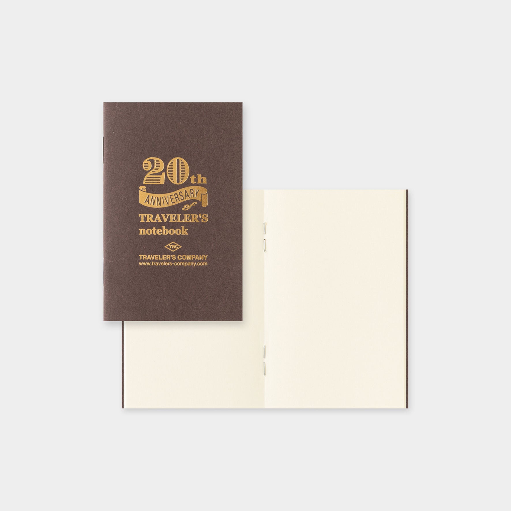Traveler's Company - Traveler's Notebook - Card Size Set (20th Anniversary) - Brown