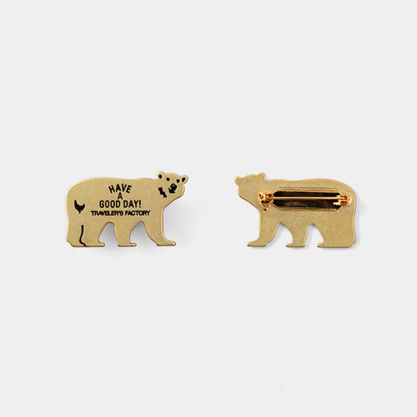 Traveler's Factory - Brass Badge - Bear