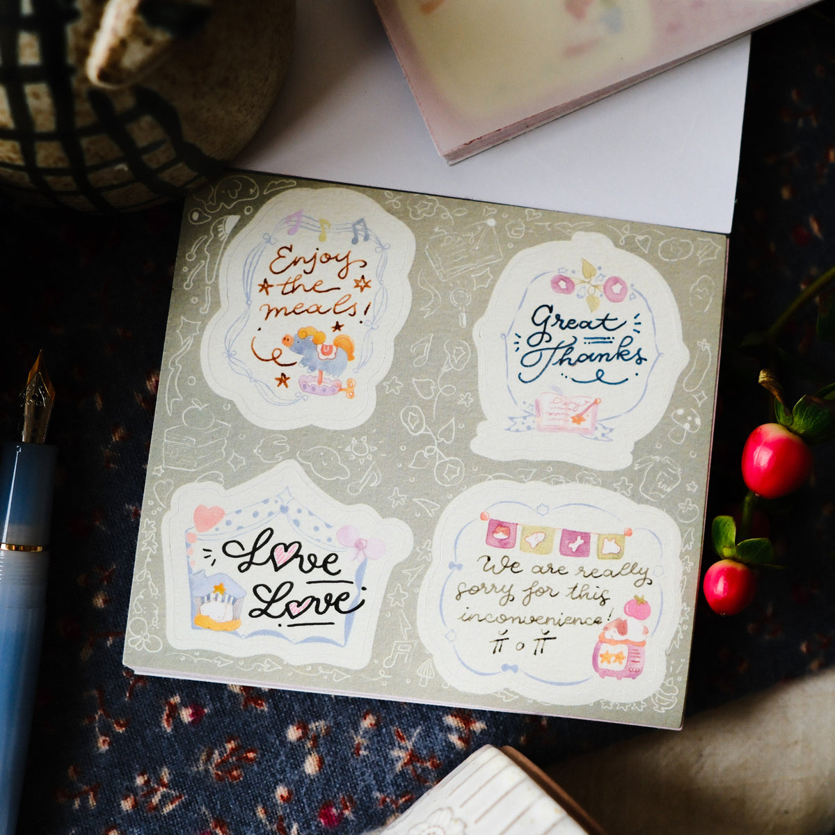TeaYou - Planner Sticker - Reading Sleeping