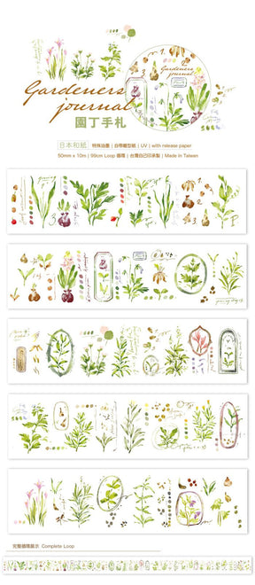 Meow Illustration - Washi Tape - Gardeners Journal