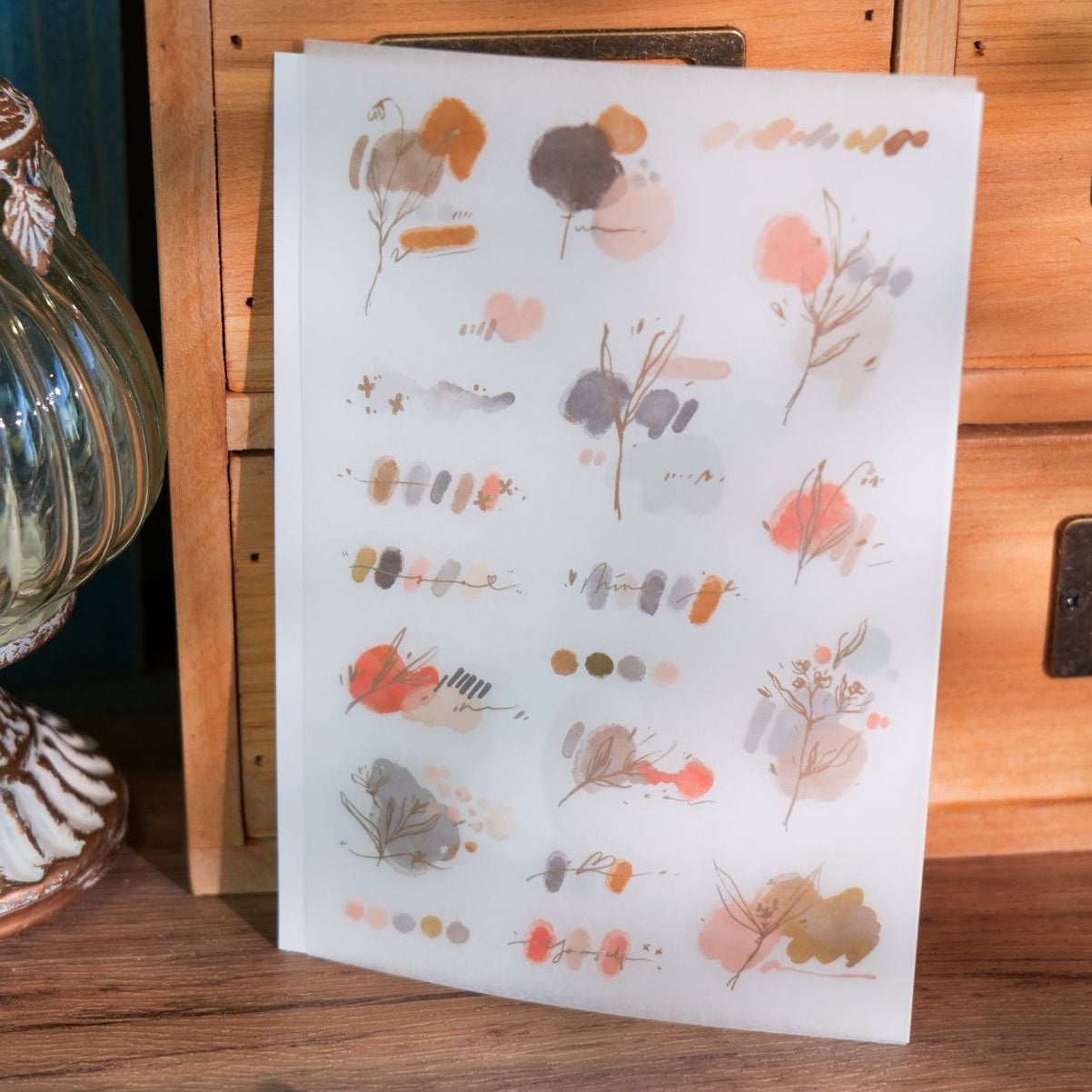 Meow Illustration - Planner Sticker - Rosewood