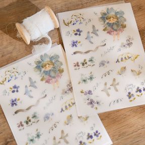 Meow Illustration - Planner Sticker - Flower Girl (Bamboo)