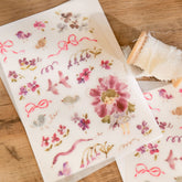 Meow Illustration - Planner Sticker - Flower Girl (Wisteria)