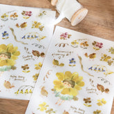 Meow Illustration - Planner Sticker - Flower Girl (Grass)