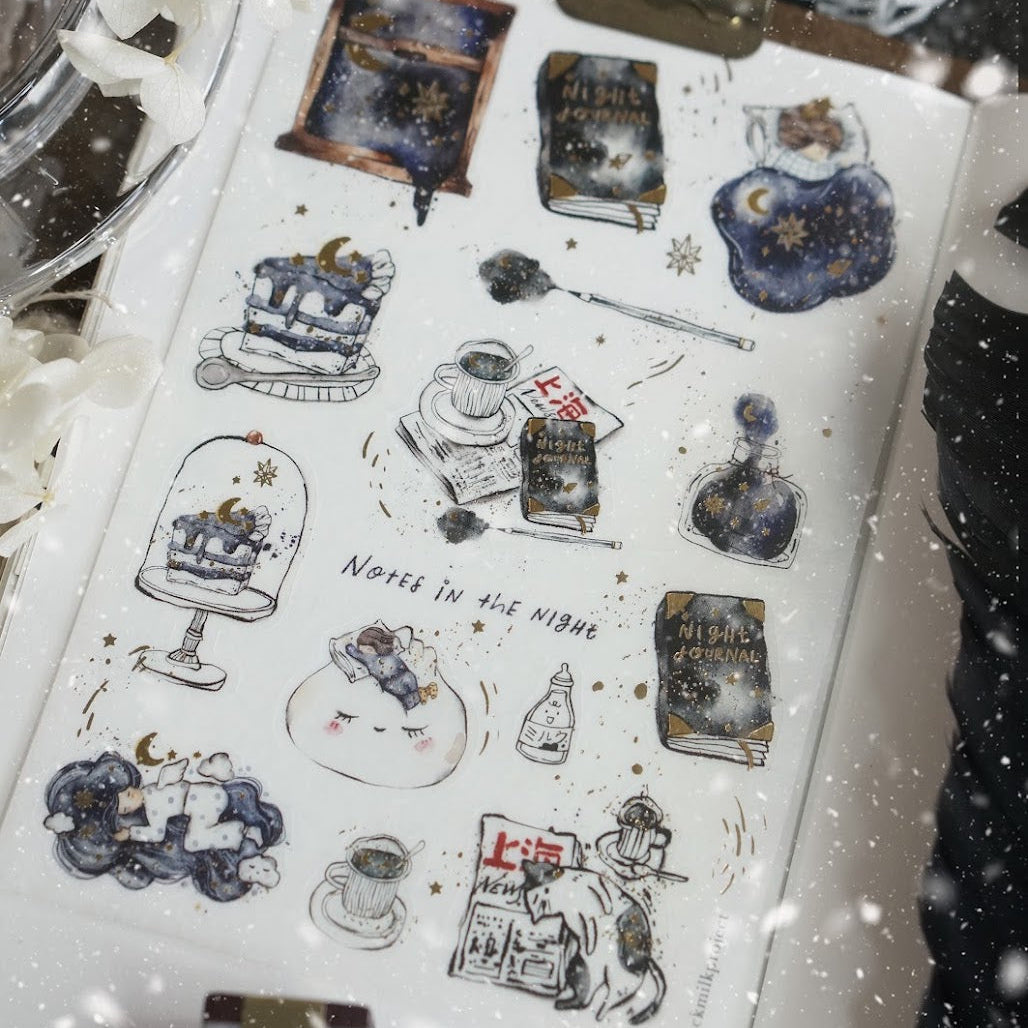 Black Milk Project - Sticker - Notes in the Night (With Gold Foil)