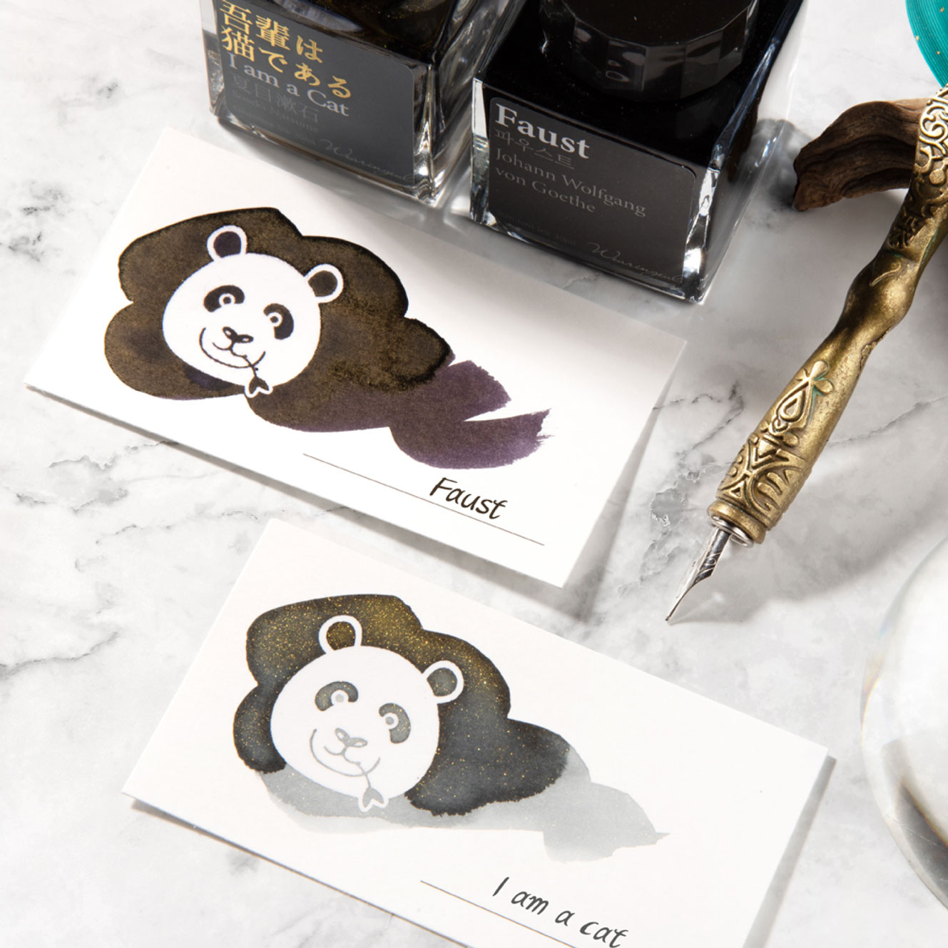 Wearingeul - Ink Swatch Cards - Panda <Outgoing>