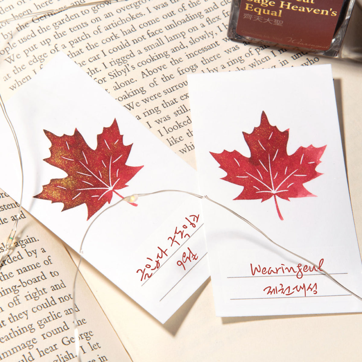 Wearingeul - Ink Swatch Cards - Maple Leaf <Outgoing>