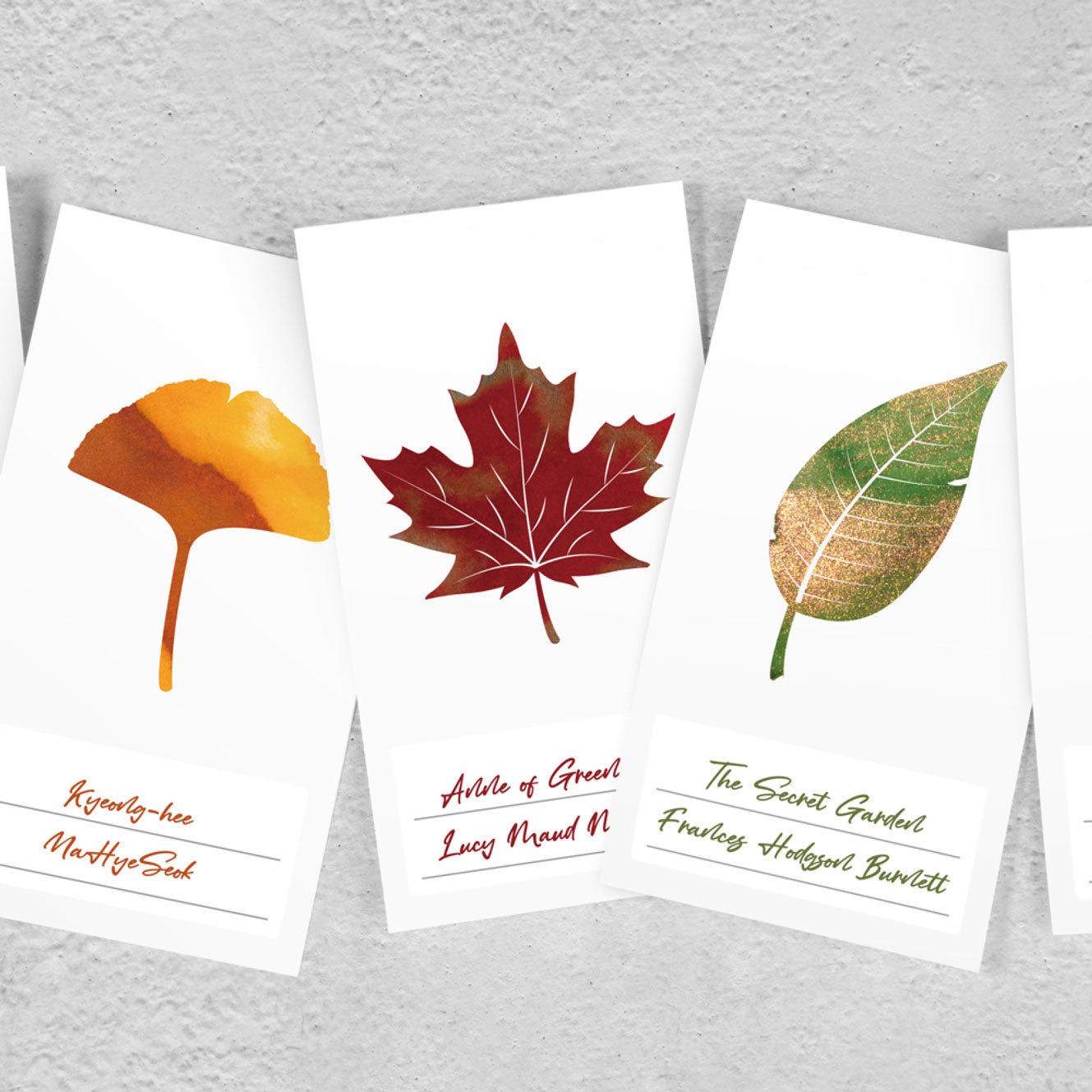 Wearingeul - Ink Swatch Cards - Maple Leaf