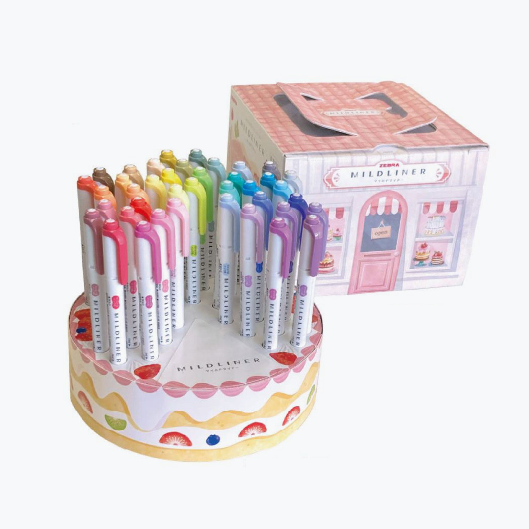 Zebra - Highlighter - Mildliner Double Sided - Cake - 40 Piece Set