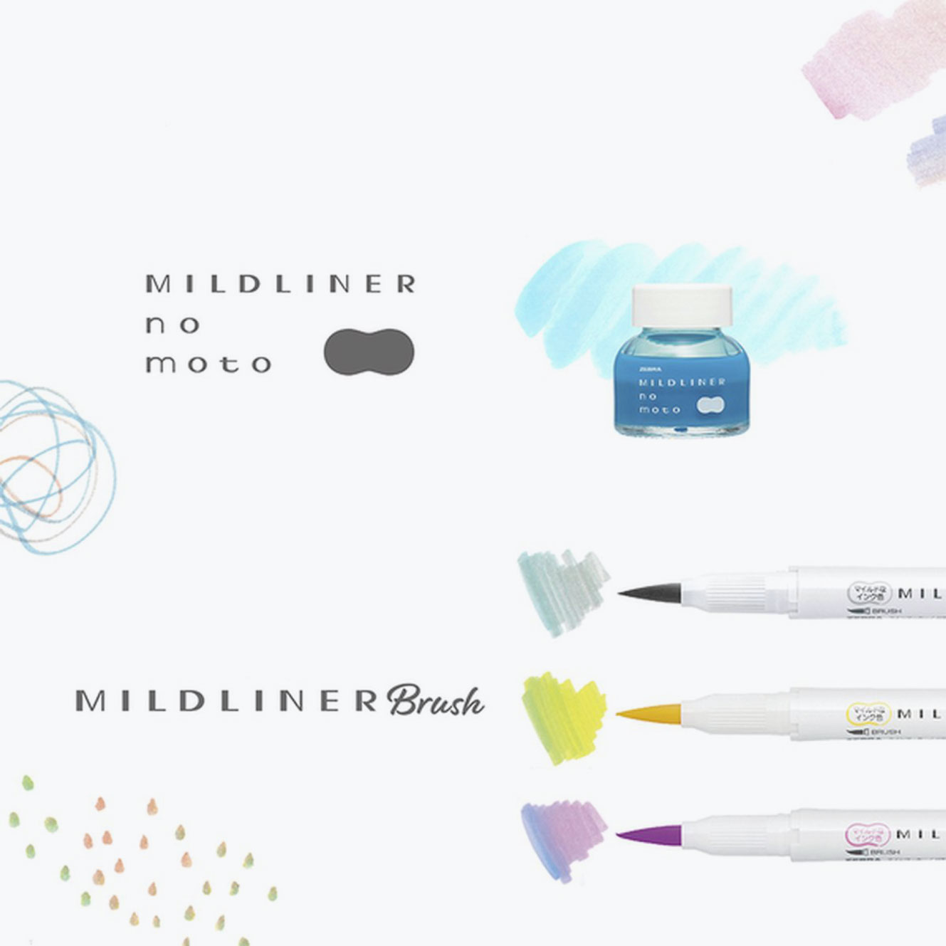 Zebra - Highlighter Set - Mildliner No Moto - Mild Blue