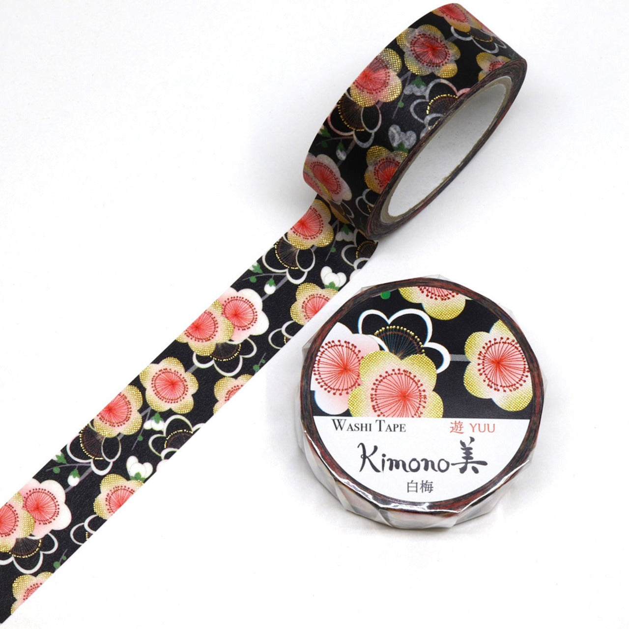 Kamiiso - Washi Tape - Kimono II - White Plum