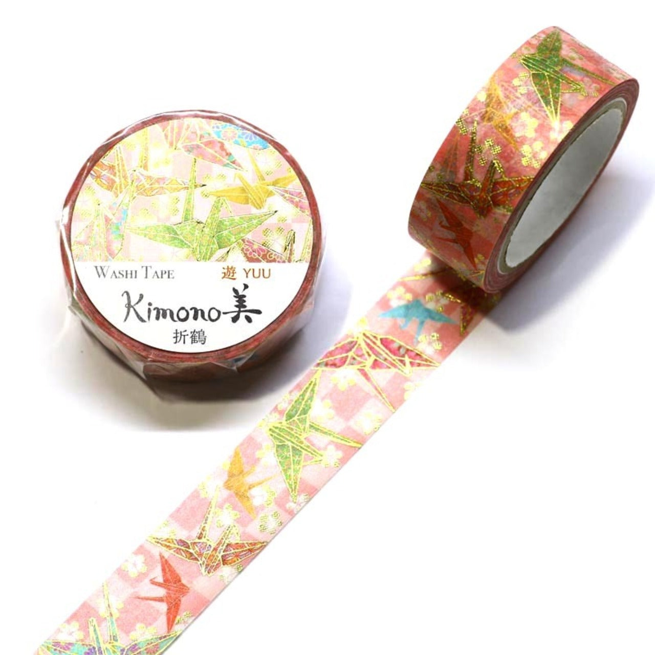 Kamiiso - Washi Tape - Kimono - Origami Crane