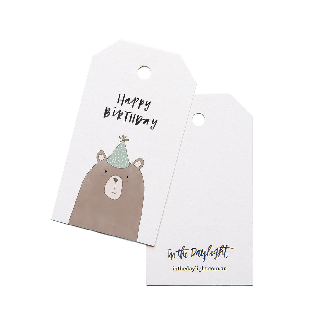 In the Daylight - Gift Tags - Pack of 5 - Birthday Bear