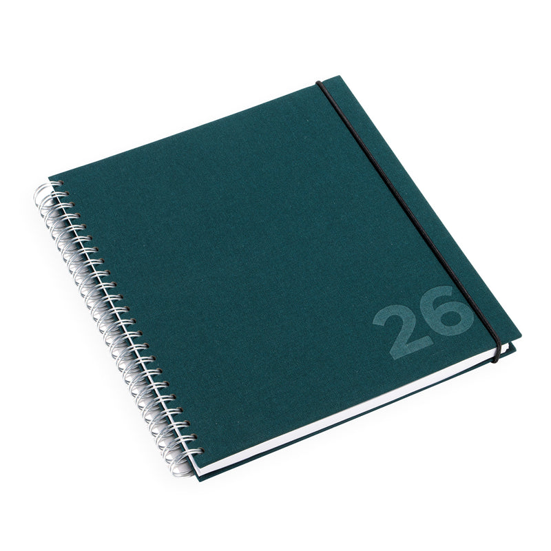 Bookbinders Design - 2026 Diary - Wire-O - Regular - Northern Light Green