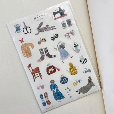Pion - Planner Sticker - Fabric