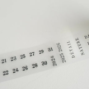 Yohaku - Roll Sticker - Calendar