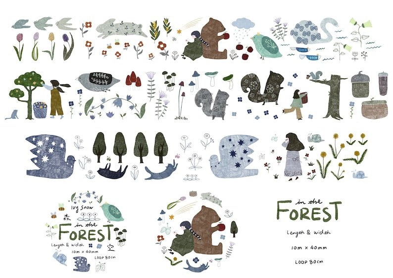 Ivy Snow - Washi Tape - In The Forest (PET)