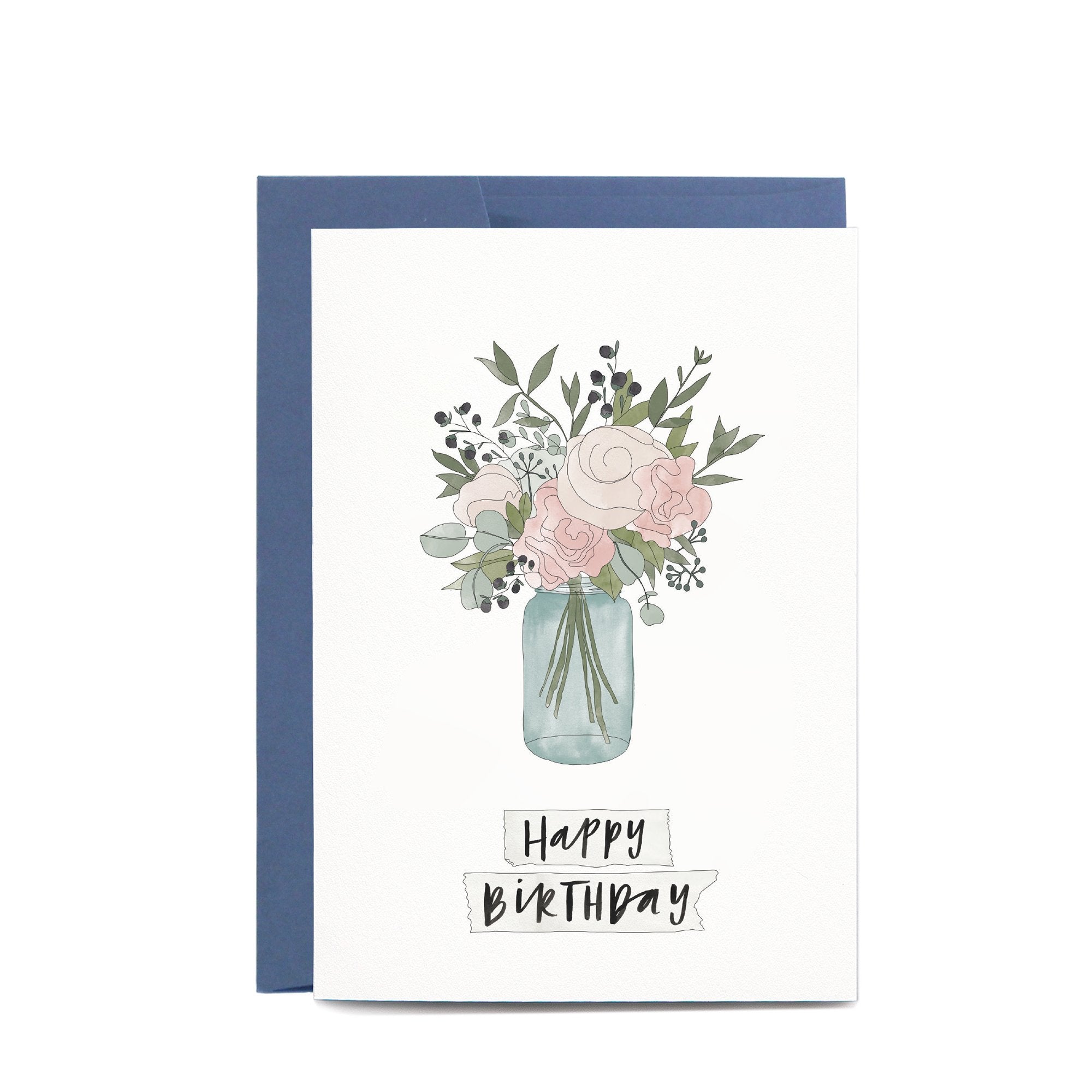 In the Daylight - Card - Birthday - Jar Of Flowers