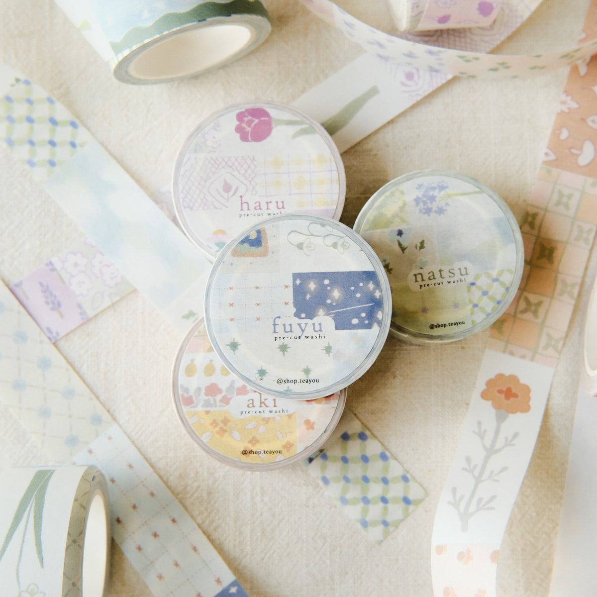 TeaYou - Tape - Washi - Seasons (Box of 4)