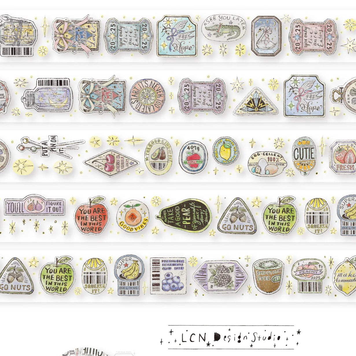 LCN Design Studio - Washi Tape - Sticker Club Life (PET)