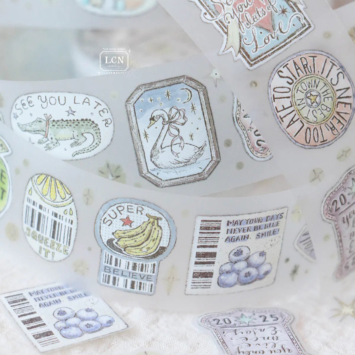 LCN Design Studio - Washi Tape - Sticker Club Life (PET)
