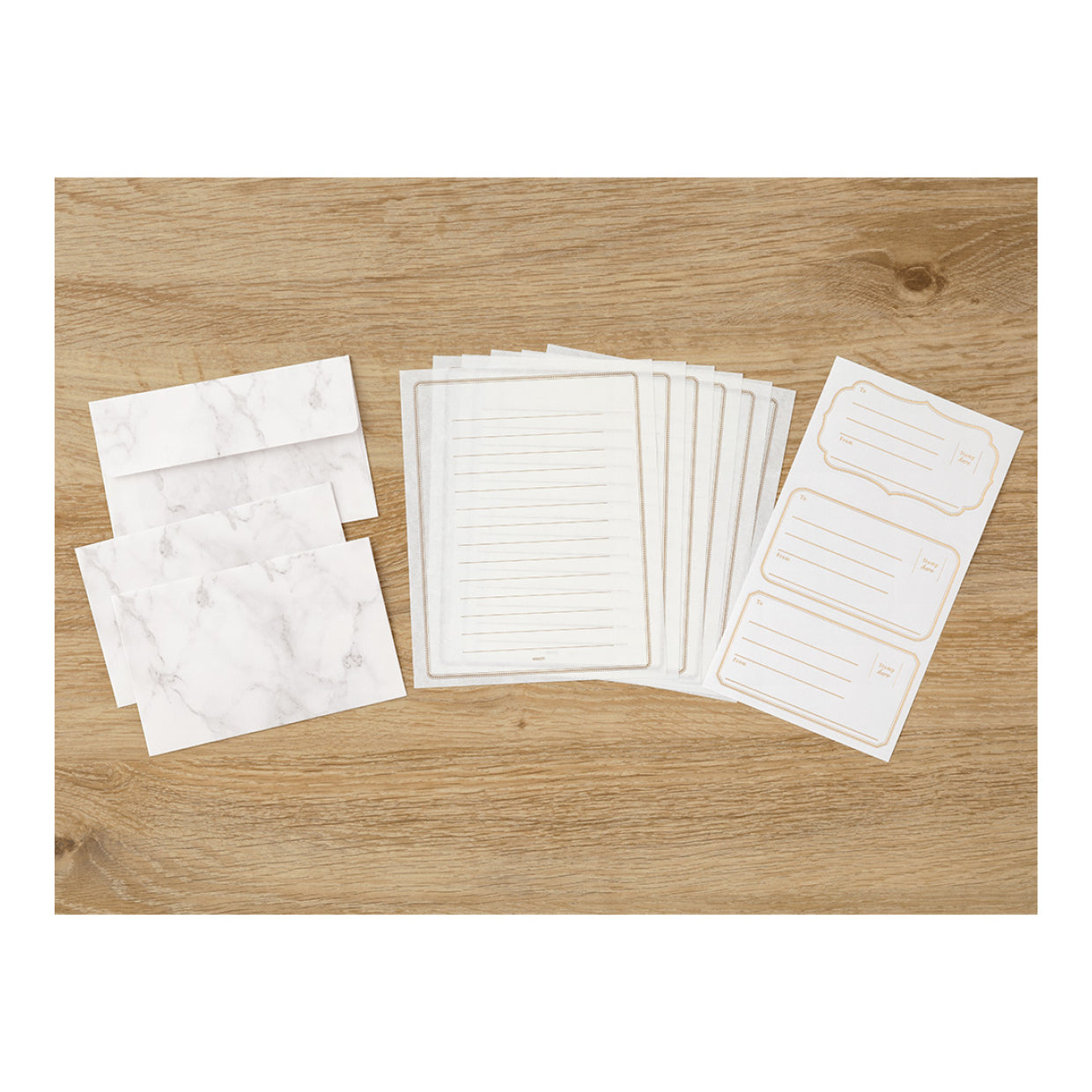 Midori - Letter Set - Marble <Outgoing>