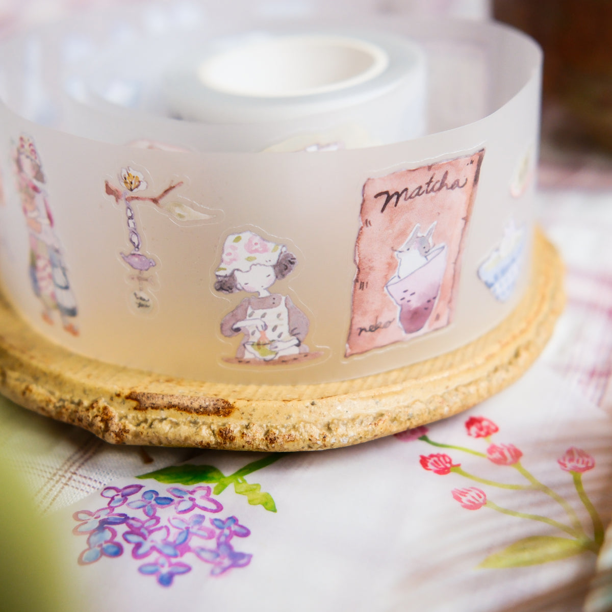 TeaYou - Tape - Matte PET - Neko Matcha