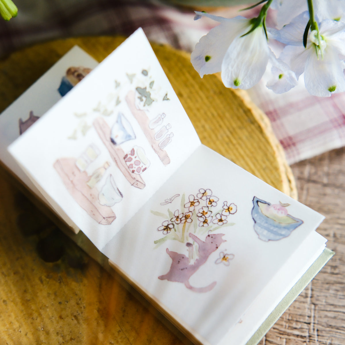 TeaYou - Planner Sticker - Neko Matcha (Book)